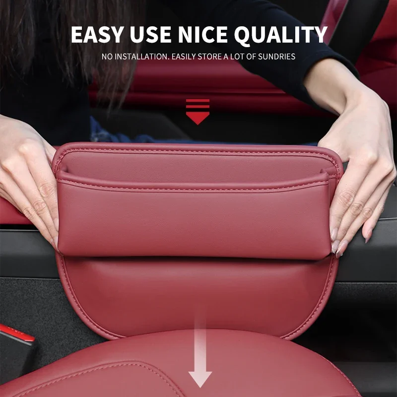 Multifunction Car seat gap filler For SsangYong XLV Torres Tivoli Rexton Musso Korando Rodius Actyon Car Seat storage box