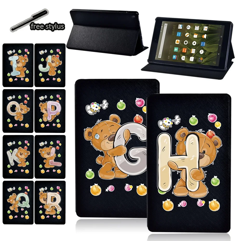 

Tablet Case for Fire 7 (7th/5th/9th)/HD 8(6th/7th/8th/10th) /HD 10(5th/7th/9th/11th)/HD 8 Plus/HD 10 Plus PU Leather Stand Cover
