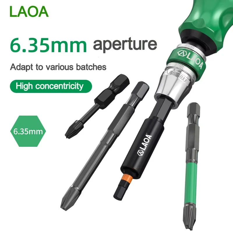 Набор отверток LAOA 10 в 1, насадки для отверток со сменной головкой из легированной стали для домашних многофункциональных наборов магнитных отверток