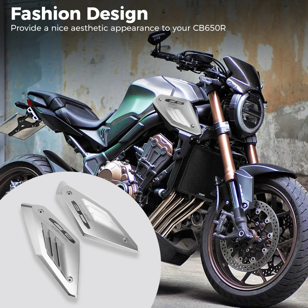 CB650R Frame Side Panel Guard Cover For Honda CB 650R 2023 2020 2021 Shell Protector Motorcycle Accessories Protection KEMiMOTO