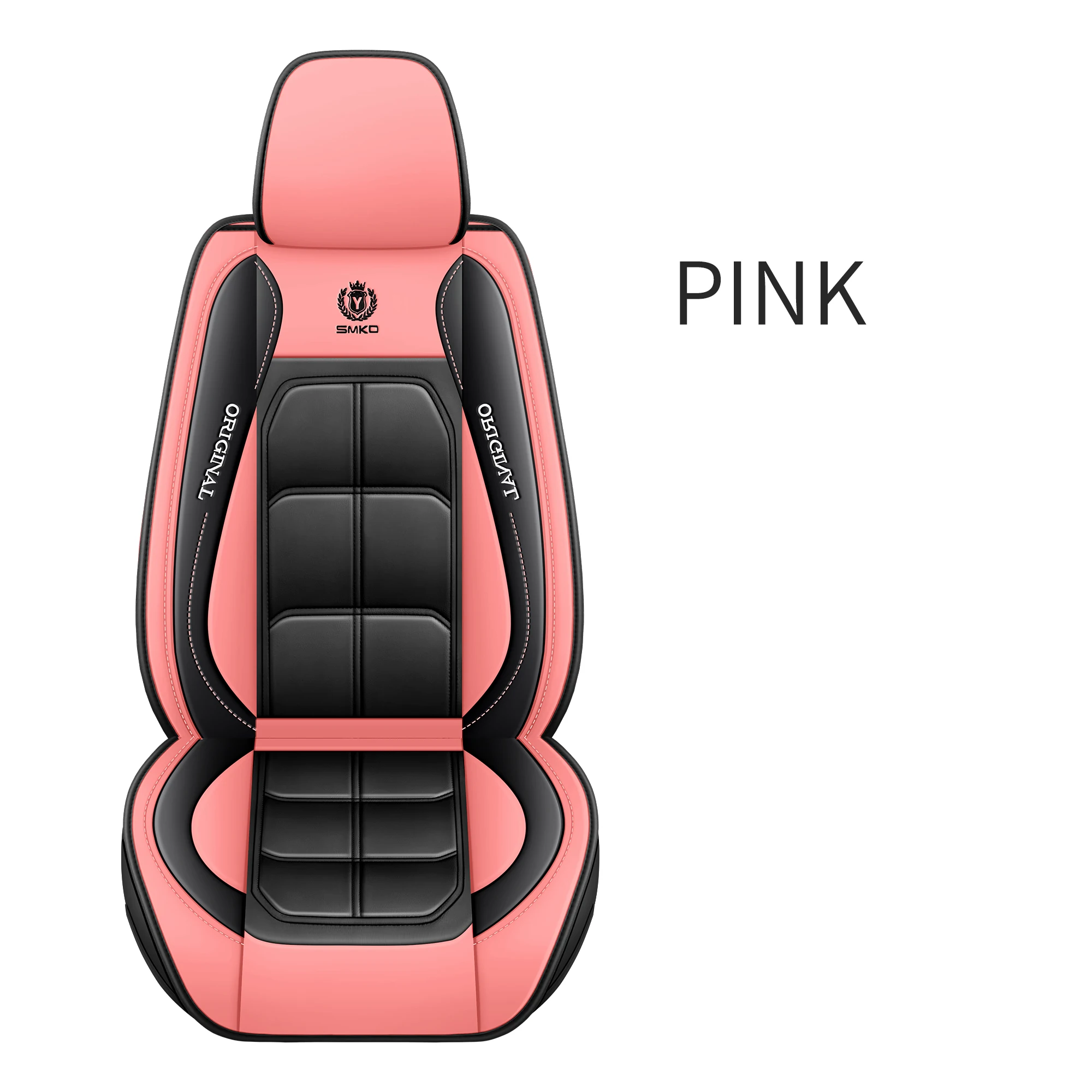 1pc Premium PU-leer Universele pasvorm Autostoelhoes All-Season Protector Mat met zacht kussen Volledig pakket stoelhoes