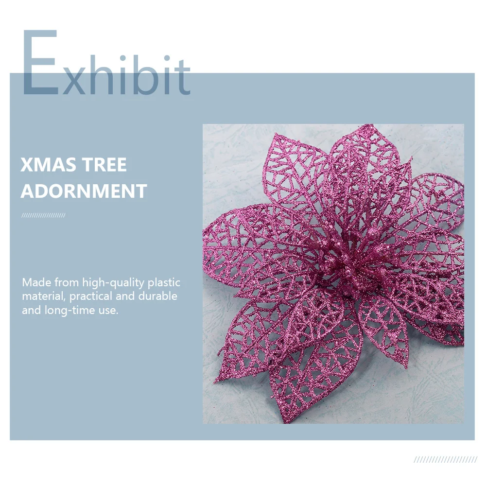 

15 Pcs Artificial Flowers Decorative Plastic Imitation Tree Wreaths Artificial Flower for Holiday Wedding Photography
