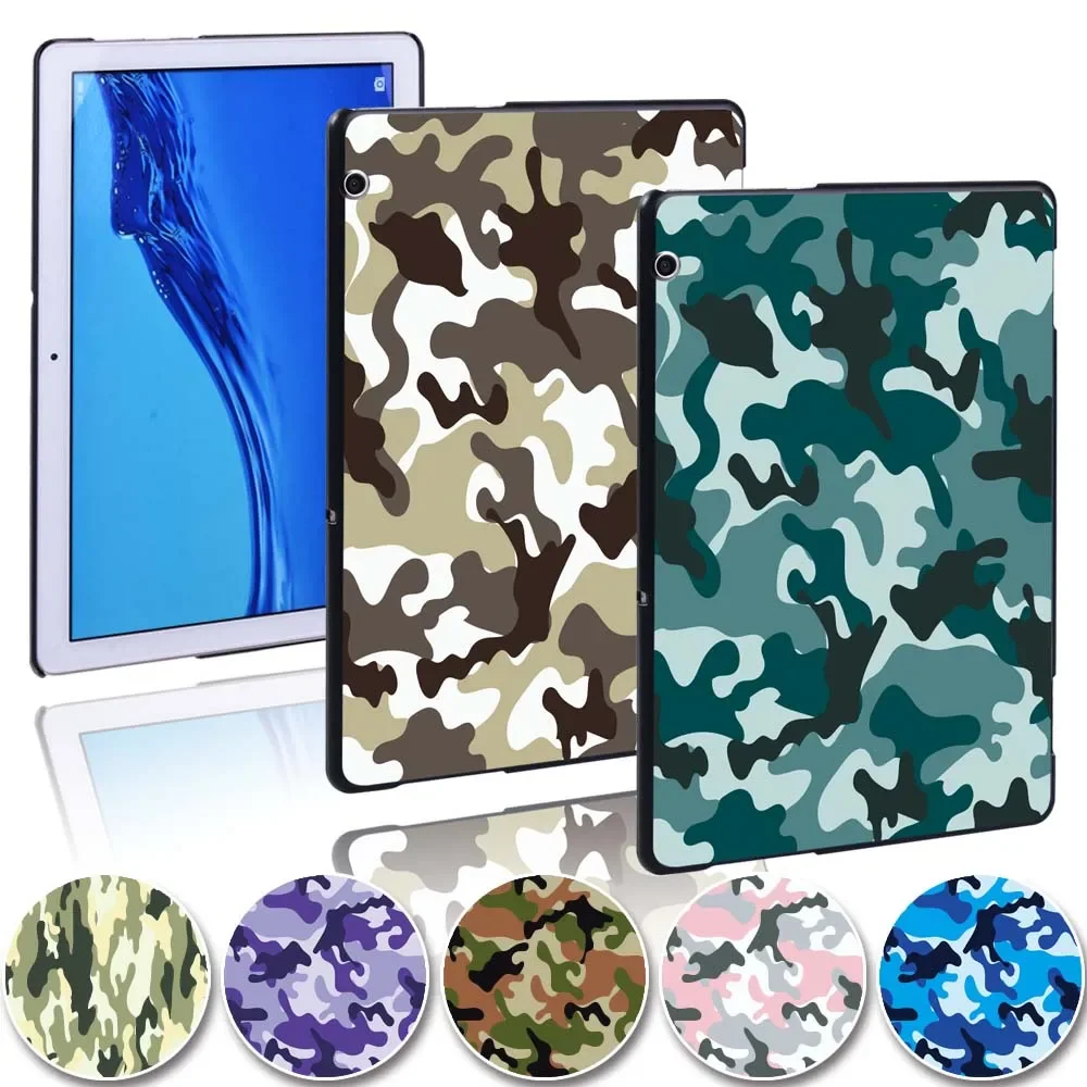 

Case for Huawei MediaPad T5 10 10.1"/MediaPad T3 8.0 9.6 -Printed Camouflage Plastic Hard Protective shell Cover