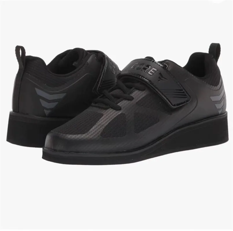 Zapatos de levantamiento de pesas para hombre, calzado deportivo de alta calidad para interiores, de diseñador, color negro, para gimnasio, novedad de 2024