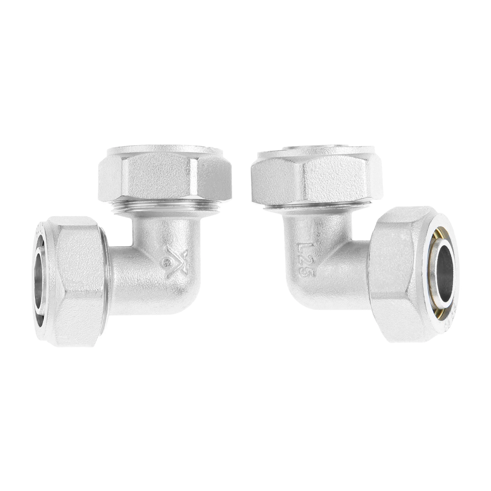 

2 шт. 3/4 дюйма коленчатые фитинги для воздушных труб, латунные никелированные воздушные фитинги 200PSI для мастерской, гаража, системы сжатого воздуха