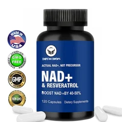 Top Factories NAD Supplements, Supplements with Resveratrol + Vitamin B3, Nad Plus Boost Supplements - Supports Cellular Health