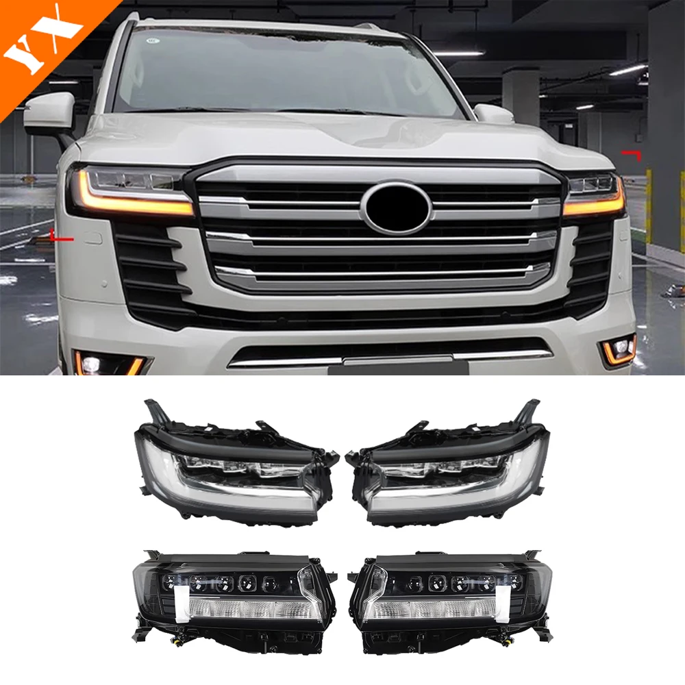 

Оригинальная крышка автомобильной фары для Land Cruiser LC 300 2025 2026, черная крышка заднего фонаря, замена и обновление автомобильных фар