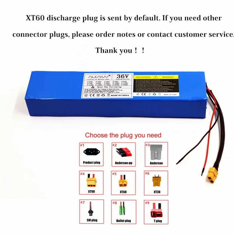 Original 18650 Lithium Battery Pack 36V 15Ah Electric Folding Bicycle 250w-750w Motor Uses electric bicycle Scooter With 20A BMS