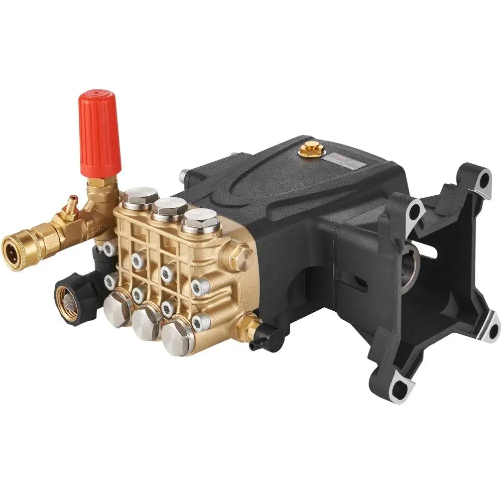 

Triplex Plunger Pressure Washer Pump Replacement Kit Horizontal 4400 PSI 4 GPM for Power Washers Industrial Business Use