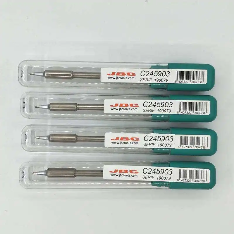 Original JBC C245 Series Soldering Iron Tips Bent Knife Fit T245 Handle CDB Welding Equipment Repair Constant Temp Heating Core