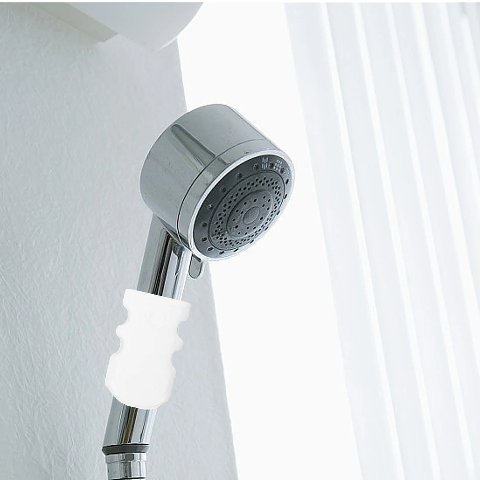 

2Pcs Tpr Shower Head Holder with Strong Suction Cup Reusable Bathroom Fixture for Handheld Shower Needed