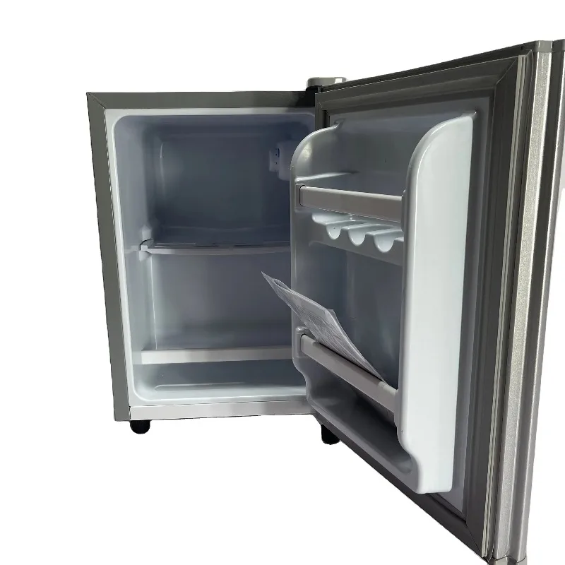 Portable Small Top-Freezer Stainless Steel Refrigerator Electric Compressor Freezer for Home Car Hotel Outdoor Use