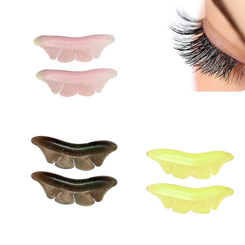 Silicone Glitter Butterfly Lash Lift Shields Eyelash Perm Pads Lash Lifting Rods 3D Eyelash Curler Accessories Applicator Tool