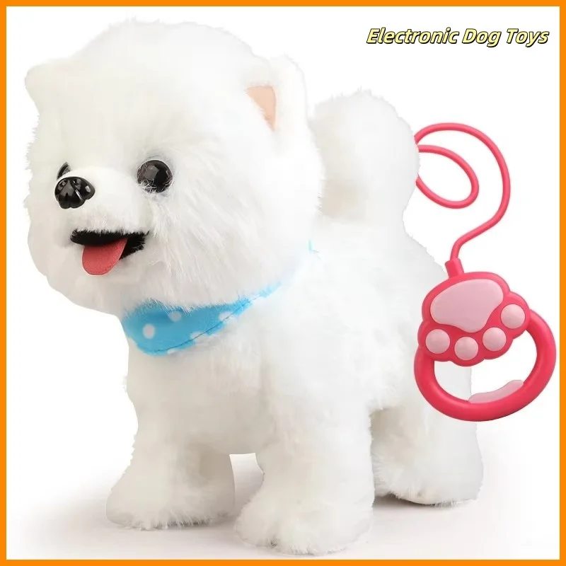 Children'S Gift Plush Toy Licking Dog Intelligent Repeating Machine Dog Simulation Can Walk Walk And Bark Electronic Dog Toy