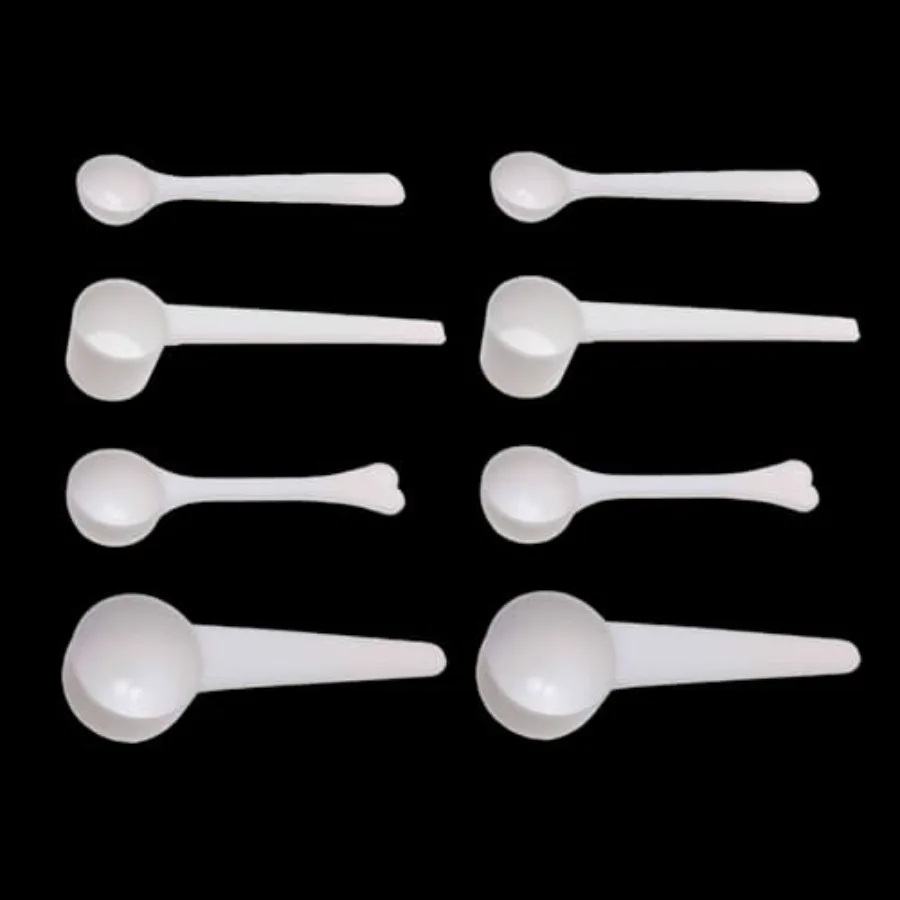8Pcs Measuring Spoons Set 1g 3g 5g 10g Long Handle Scoops for Coffee Protein Milk Powder Small Kitchen Tools Accurate Measureme