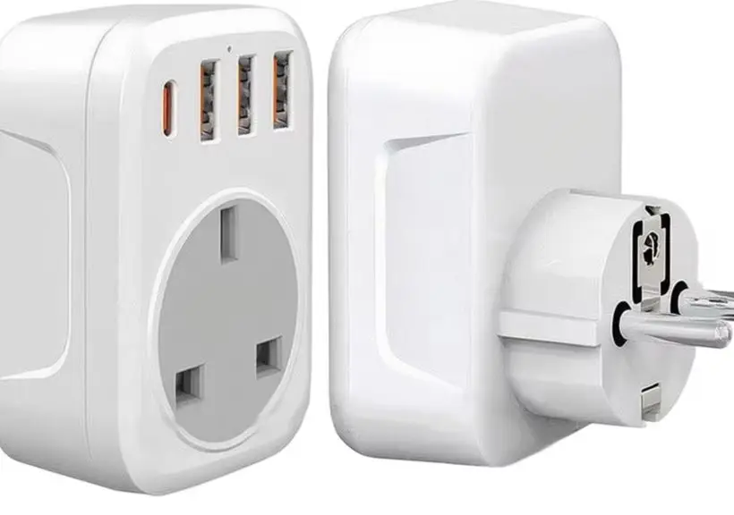 2 USB-C 2 USB-A Ports Fast Charging Wall Outlet Socket Adapter For Smartphone Tablet Laptop Home Electrical Supplies