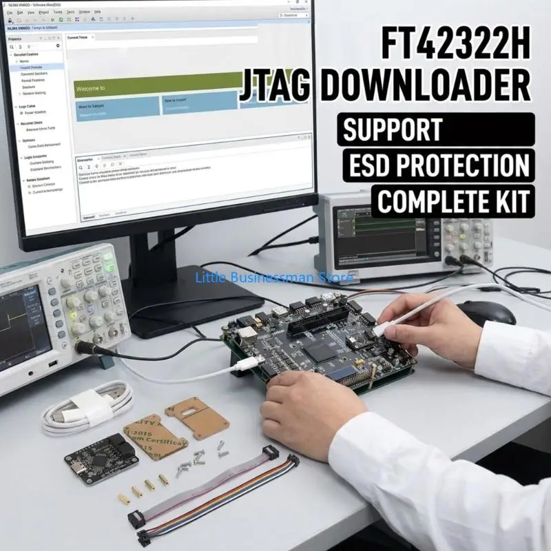 Programmierplatinen-Kit mit Flachbandkabel für Lern- und Projektarbeiten M76A – Detail 10