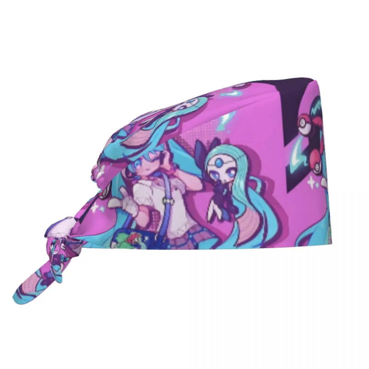 

Custom Hatsuned Mikues Cartoon Cleaning Working Cap Cool Men Women Girl Anime Scrub Cap Surgicals Hat Nurse Scrubs Hat Nurse