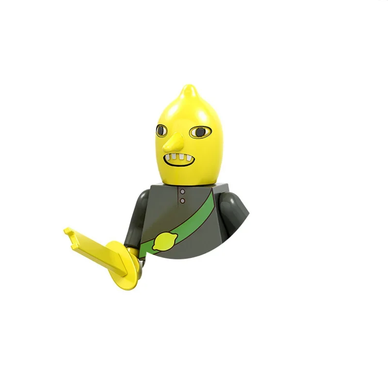 PG8141 Anime Cartoon Puppe Bausteine Kawaii Banana Shark Pädagogisches Spielzeug kinder Hause Geschenk Konstruktor Abenteuer