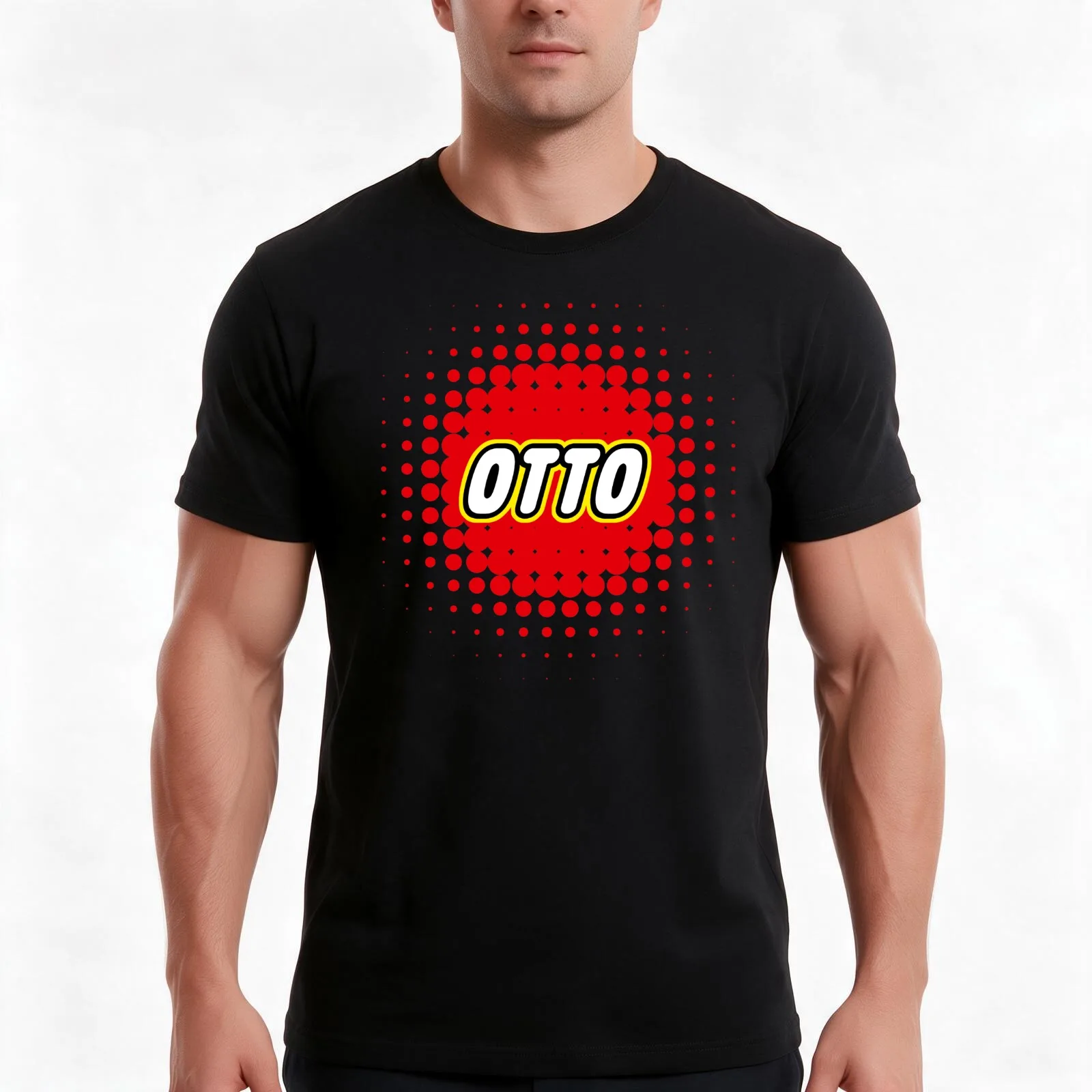 Otto Is Not To Old For Cool Bricks HBD Otto T-Shirt, Summer Casual Cotton Tee, Oversized Streetwear Tops, Vintage Graphic Print