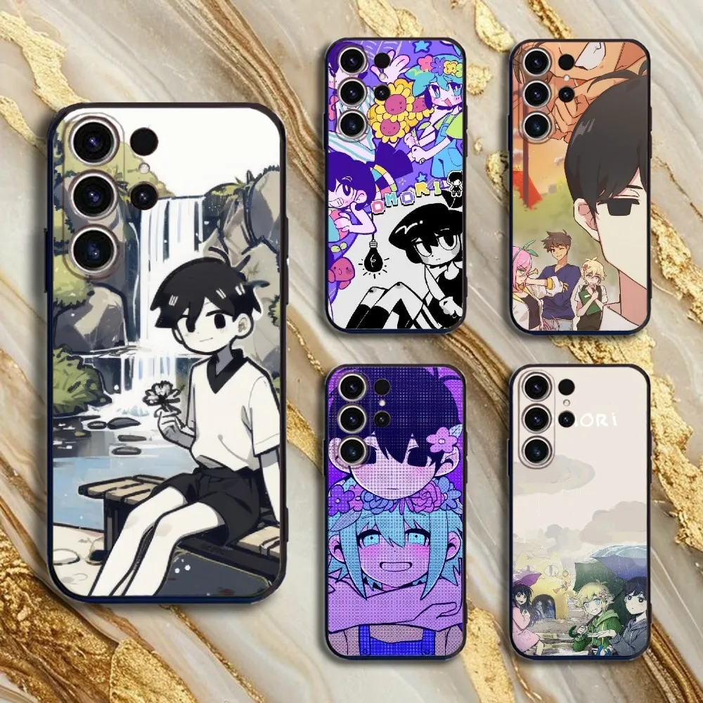 

omori Phone Case For SamsungS25,24,21,22,23,30,Ultra,20,Plus,Fe,Lite,Note,10,9,5G Black Cover