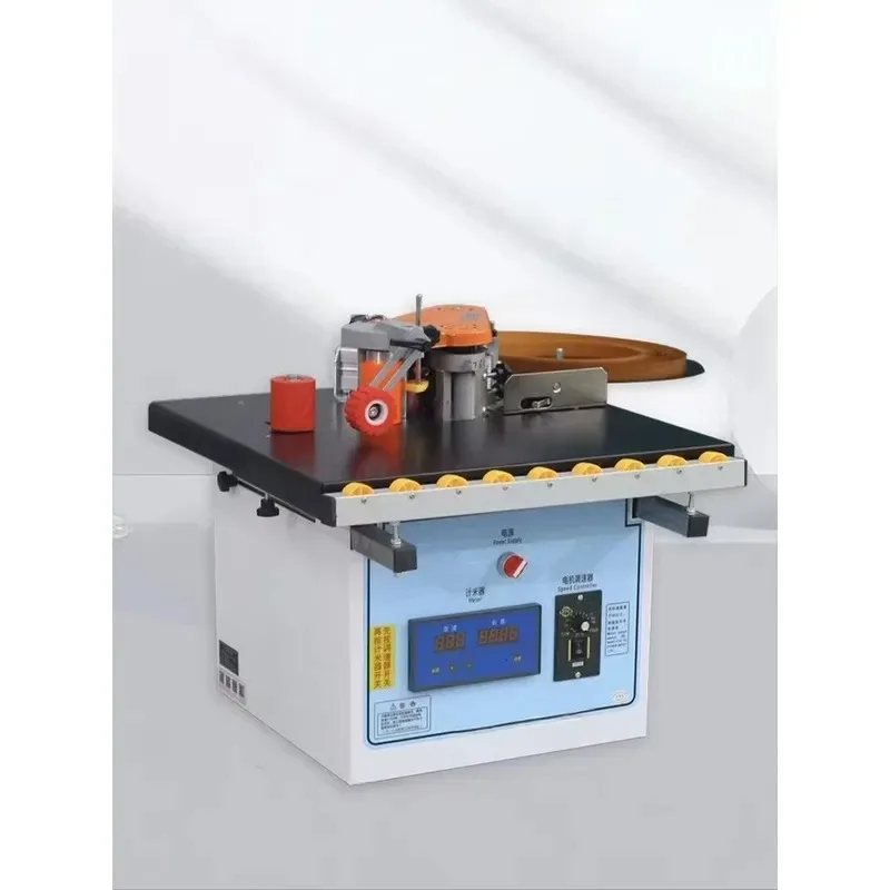 MDF Door Curve Soft Forming PVC Motor Small Photo Frame Wood Oblique Straight 90 Degree Mini Edge Banding Machine Pieces