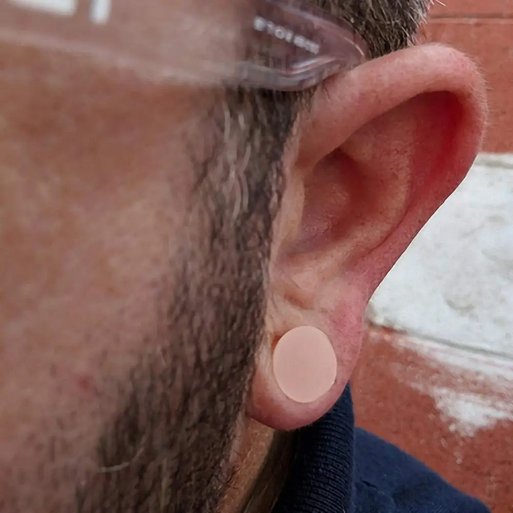 2 قطعة سيليكون سدادات الأذن مقاييس التمدد عدة قطعة مزدوجة موسع نفق السرج مجموعة محايدة مجوهرات الجسم مثقب