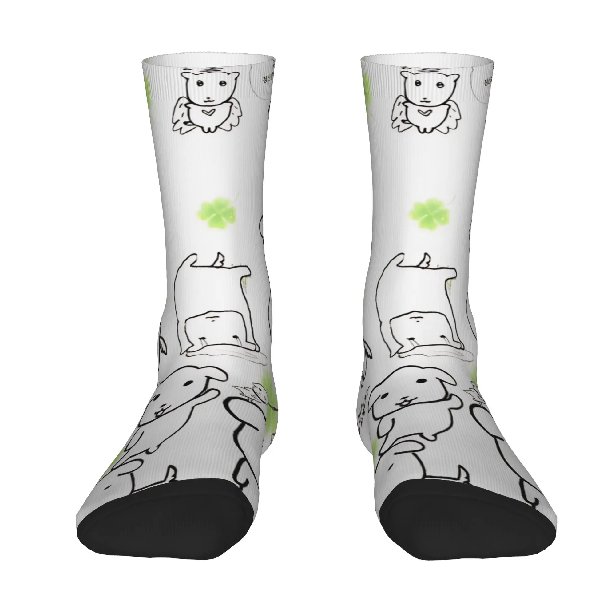 GANADIs Design Theme Crew Socks Merch for Unisex Sweat Absorbing Dress Socks