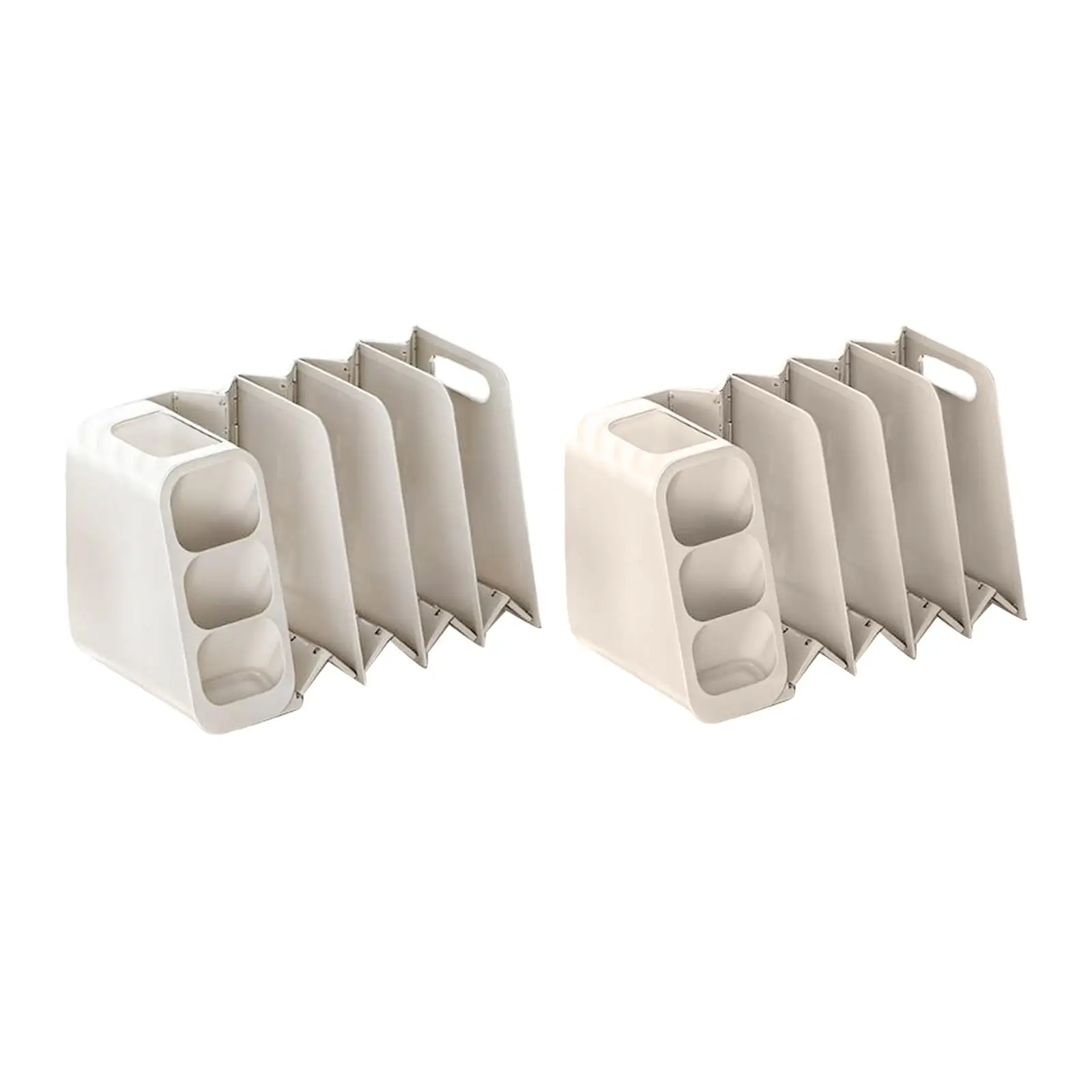 Desktop Book Organizer for Children's Learning Desk Book Stand Stationery Pen Holder Folding