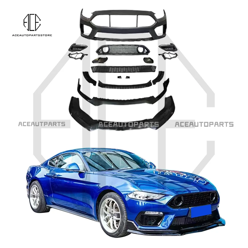 

For Ford Mustang front bumper PP plastics Material concepts mach1 design body kit 2013-2017