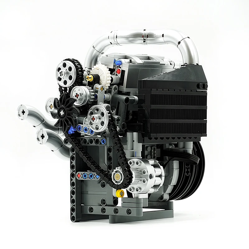Motor de veículo técnico, brinquedos diy, supercar motorizado, molde king 10215, blocos de construção, motor de montagem, presentes de brithday para crianças