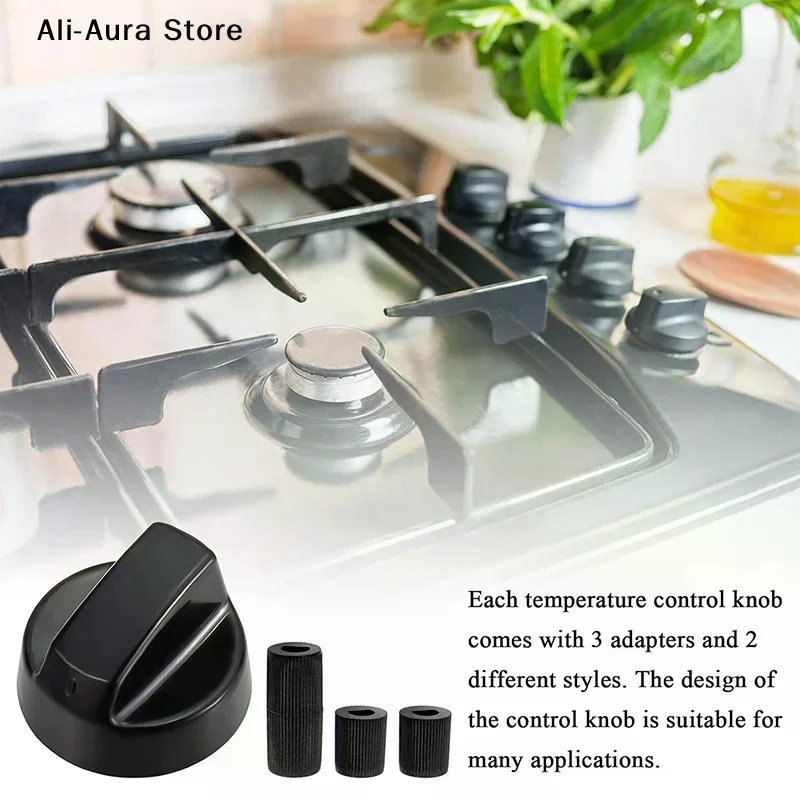 4Pcs Replacement Switc Knob Plastic Knob Gas Stove Control Knob General Range Oven Knob Cooker Hob Knob For Benchtop Burner