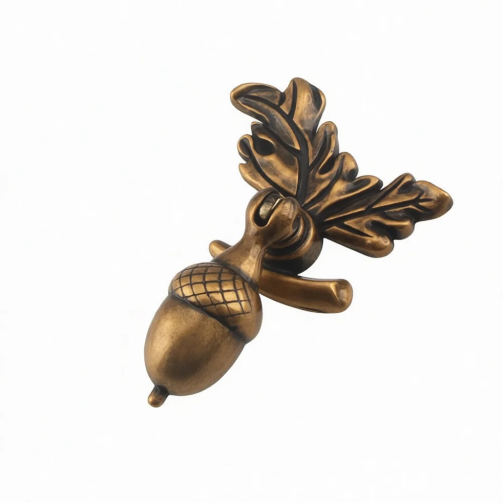 Modern Zinc Alloy Acorn Cabinet Knob Decorative Drawer Handle Furniture Pull For Kitchen Wardrobe Cupboard Doorway