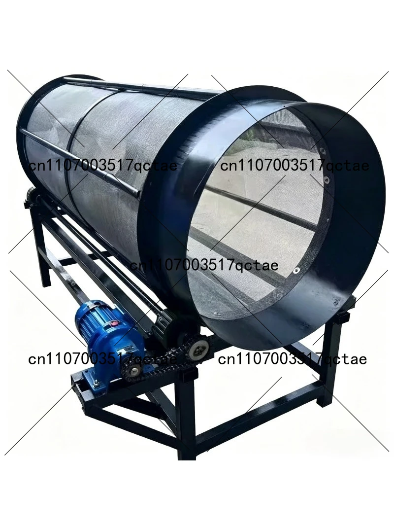 Roller Sieve Drum Screening Machine for Sand Stone Grass Sawdust Powder Mud Waste Separation in Agriculture