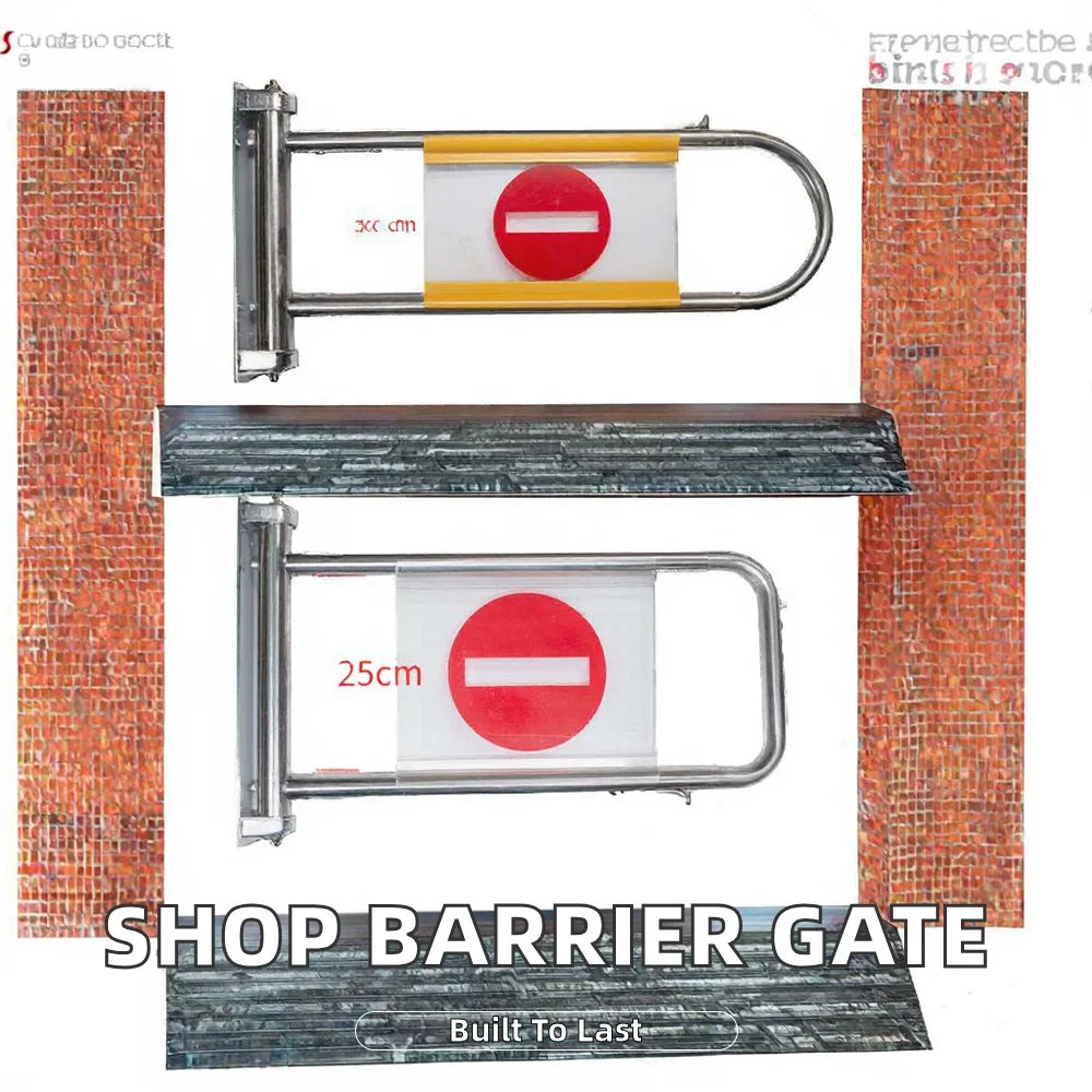 Wholesale Customized Good Quality the New Kind Supermarket Shop Checkout Counter Swing Barrier Gate Stainless Steel Anti-Pinch
