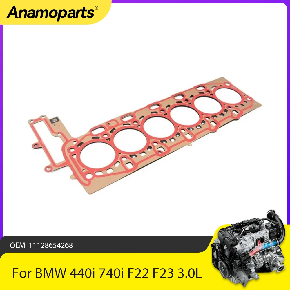 Engine Parts Cylinder Head Gasket Set Fit 3.0 L For 2015-2020 BMW 440i 540i 740i F22 F23 F30 F32 3.0L B58B30A OEM 11128654268