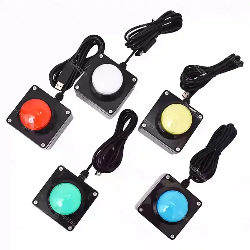 60mm USB Custom Button Wireless Remote Control Buzzer Wireless Lottery Computer Mouse Simulation Shortcut Keyboard