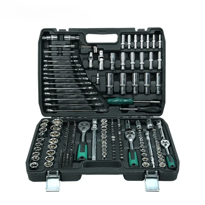 216 Piece Herramientas Auto Repair Spanner Ratchet Wrench Steel Car Tool DIY Automotive Mechanic Home Tool Kit Set