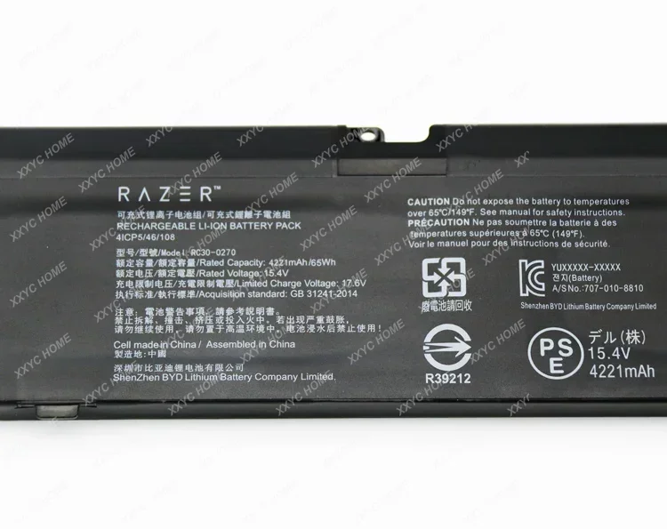 Blade 15 Standard Edition RZ09-0270/0300 RC30-0270 Notebook Battery