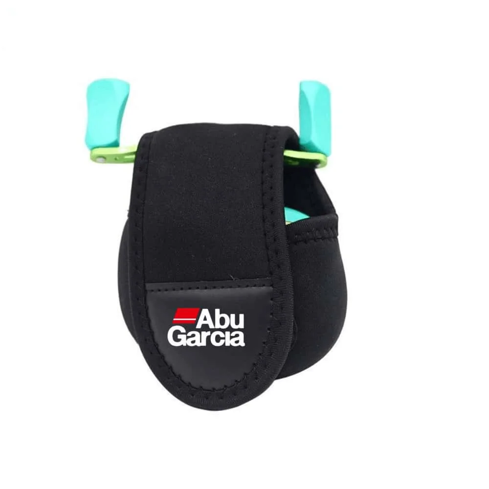 Original Abu Garcia Baitcasting-Rollen-Schutzhülle aus Neopren, verstellbarer Klettverschluss, stoßfest, kratzfest, Angelrollentasche – Detail 1