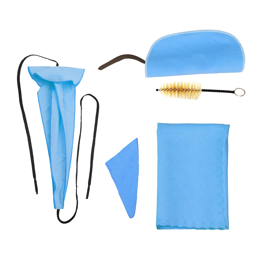 

Flute Cleaning Kit Sax Saxophone Care Kits Suite Woodwind Instrument Blue Tools Saxphone Cloth