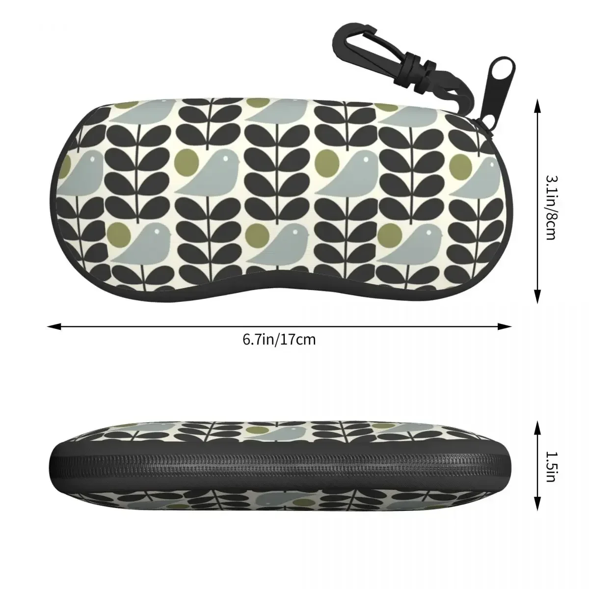 Multi Stem Bird Eyeglass Glasses Case Men Women Soft Orla Kiely Scandinavian Sunglasses Protective Box