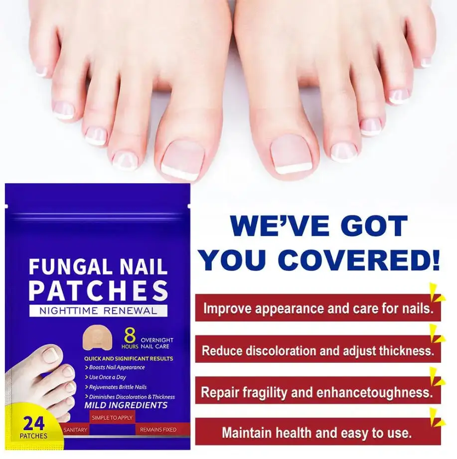 رقع أظافر فطرية، علاج فطريات أظافر القدم قوة إضافية - إصلاح العناية بالأظافر بين عشية وضحاها للأظافر التالفة المتغيرة اللون