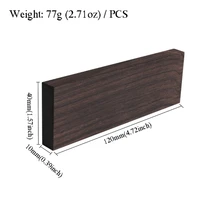 2/4pcs DIY Knife Handle Material Timber Wood Block Blackwood Craft Tools Wood Material DIY Guitar-Inlay Decoration 24BD 4