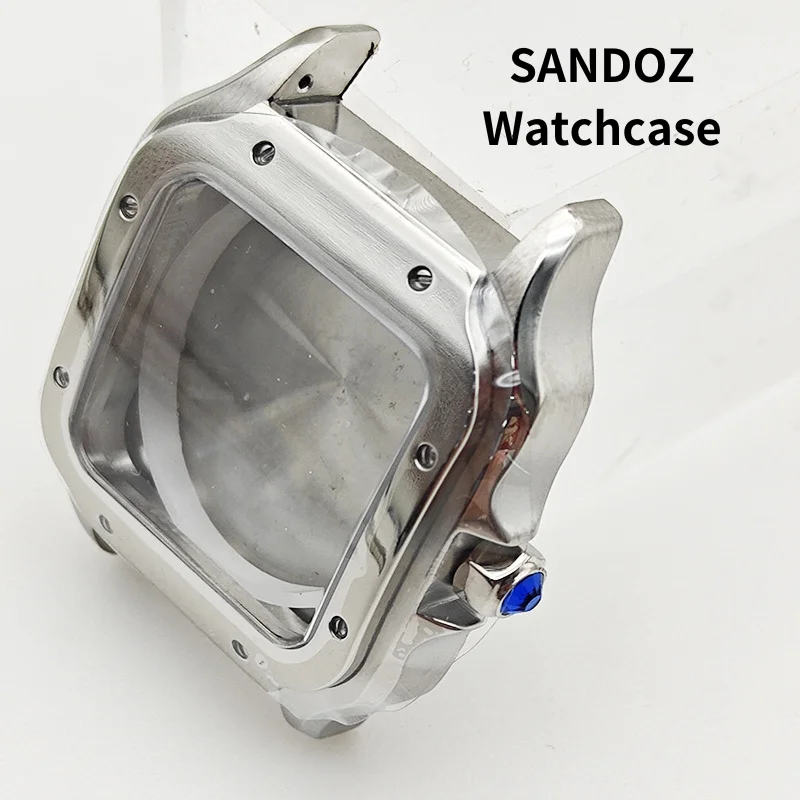 

SANDOZ Watchcase Replacement Accessories Compatible with Miyota NH35 Movement Steel Case and Sapphire Glass