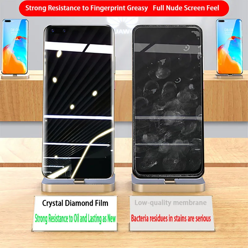 4Pcs HD Hydrogel Film For Huawei P60 P30 P70 P40 P50 Pro P20 Lite Full Cover Screen Protector Mate 60 50 40 30 20 Por Not Glass