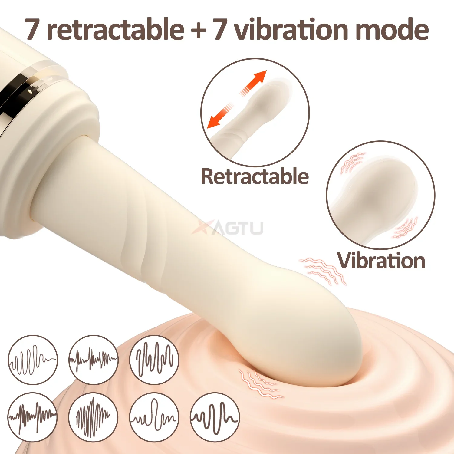 Automatic Sex Machine Thrusting Dildo Vagina Massager G Spot Stimulator Dildo for Woman Telescopic Sex Machine Adult Sex Toys view 2