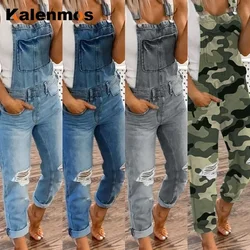 Bodysuit Women Denim Jeans Jumpsuit Summer Overalls Trousers Romper Sexy Streetwear Elegant Feminino Bodysuits Woman 2024