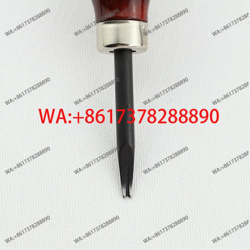 Red handle edge trimmer, handmade DIY leather leather goods chamfer trimming special spatula vegetable tanned leather