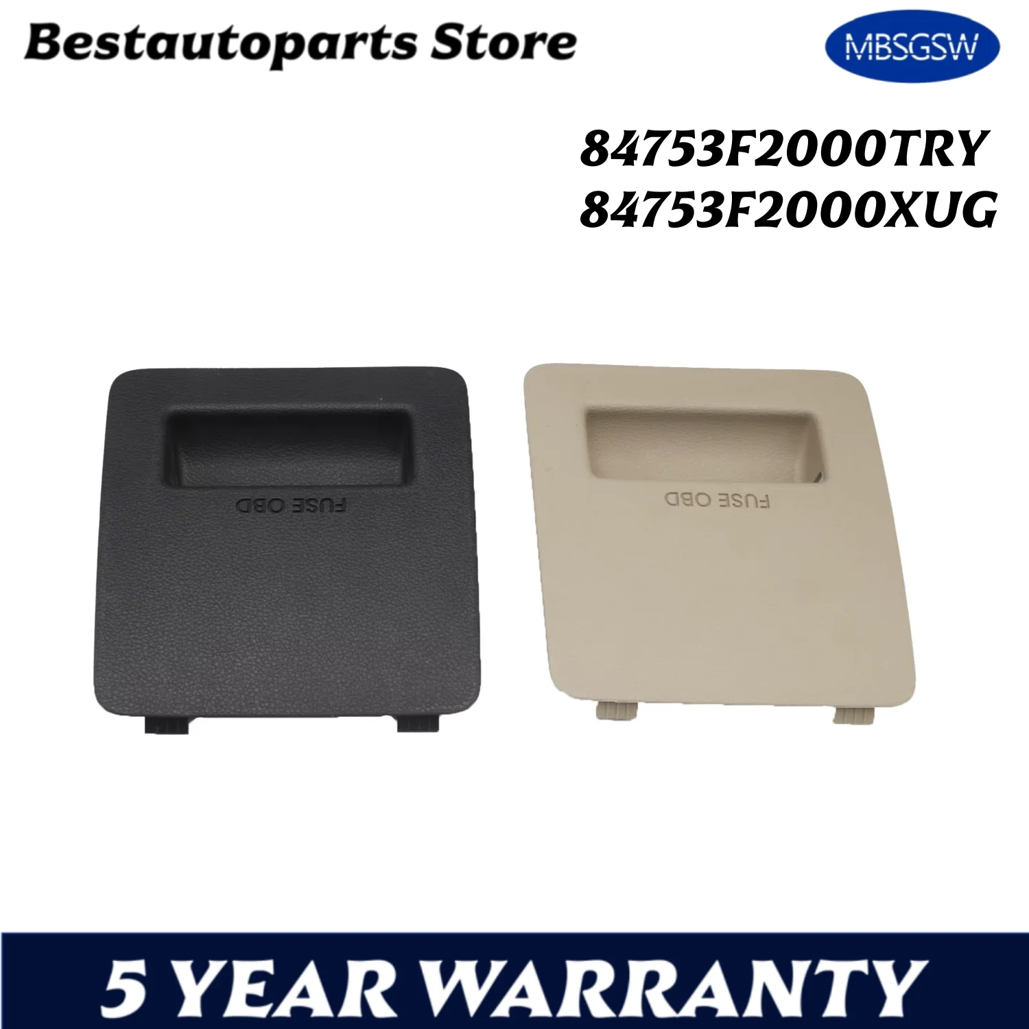Cab fuse box cover center console fuse cover OBD diagnostic interface cover for hyundai Elantra 2017 84753F2000XUG 84753F2000TRY